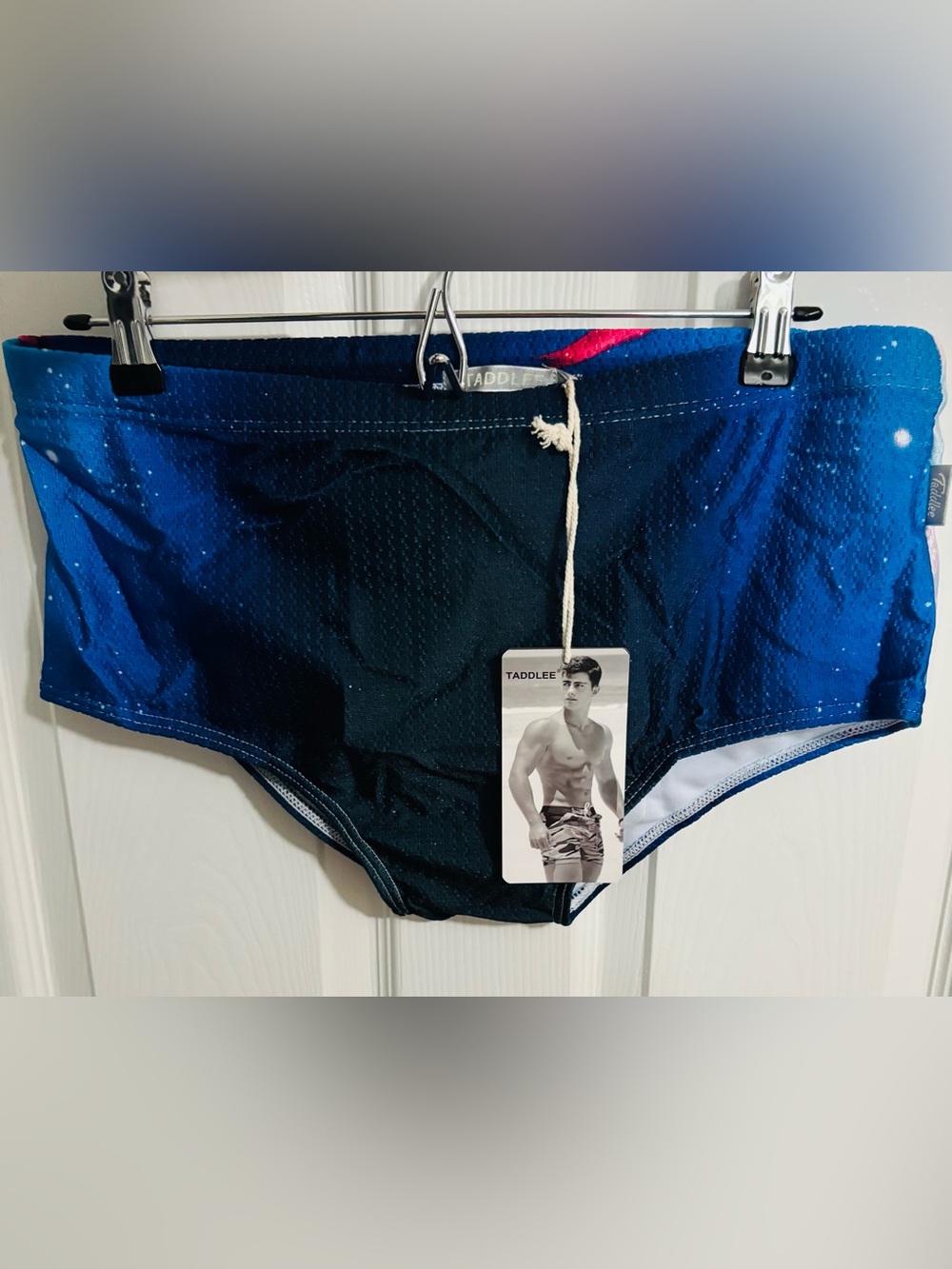 Taddlee Men's Blue Gradient Swim Trunks